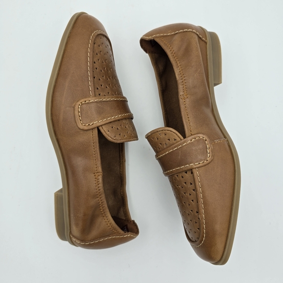 6W - WIDE WIDTH - Clarks Lyrical Way Women's Loafers, Tan Leather, NEW! - Picture 15 of 16